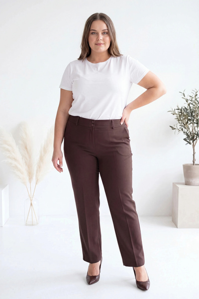 PLUSSELLE Plus size lycra high waisted trousers