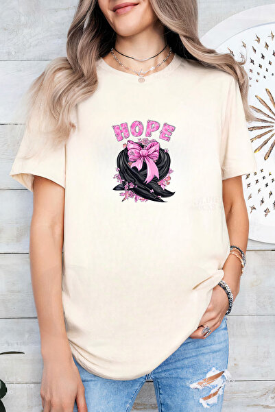 Sarah's Boutique Women's T-shirt – 100% cotton – Hope Ribbon