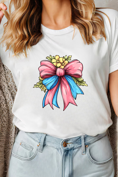 Sarah's Boutique Women's T-shirt – 100% cotton – Pretty Bow