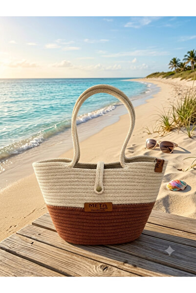 Metasupla Wicker Jute Look Mini Size Handbag