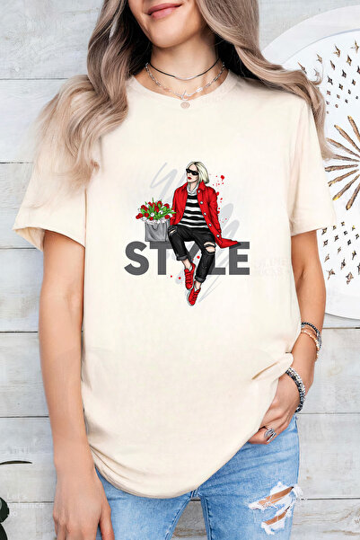 Sarah's Boutique Women's T-shirt – 100% cotton – Red Style