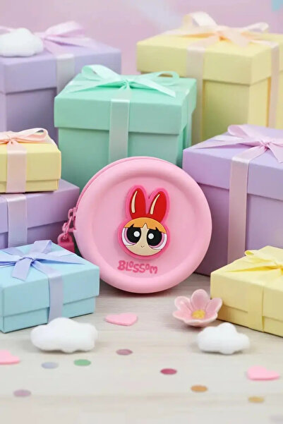 Miniso حقيبة عملات معدنية مرخصة من Powerpuff Girls - بسحاب من السيليكون مقاس ...