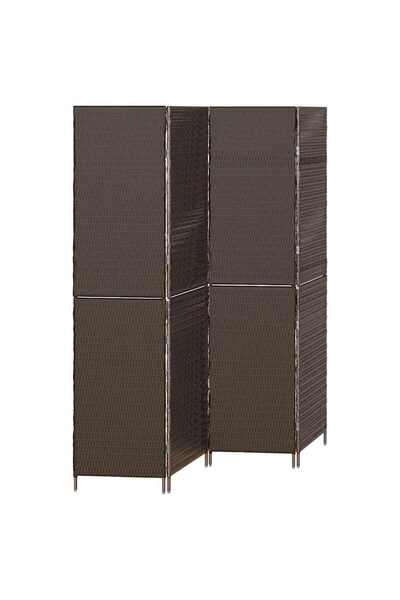 vidaxl Separator de cameră Manual Maro 195 x 180 cm poliratan