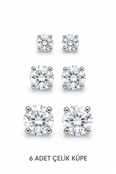 Jack Ferrero Women's 3 Pairs 6 Pieces Set Earring Set