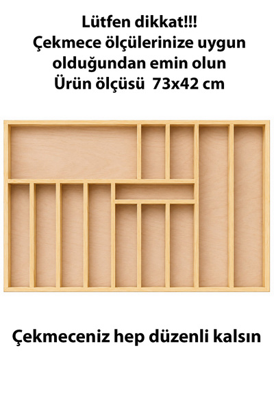 ayfiwood 73X42 cm Wooden Spoon Holder |   Handmade Drawer Organizer |   Perfe...