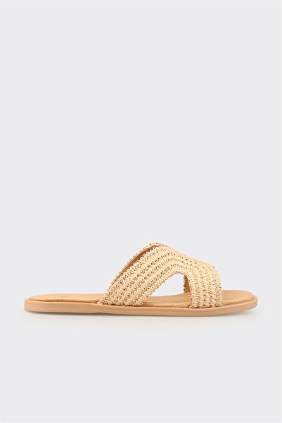 Elle Shoes Bej Kadın Terlik