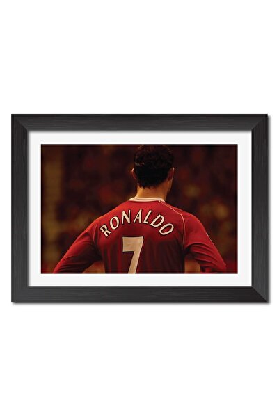 ALAYRA International Alayra Cristiano Ronaldo Manchester United Poster Framed...