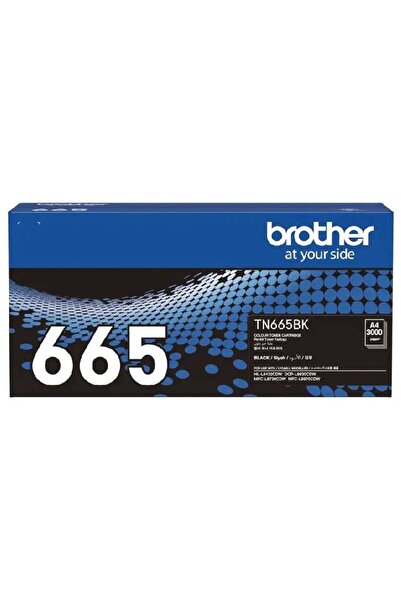Brother TN665BK Genuine Black Standard Yield Toner Cartridge, 3,000 Pages Yield