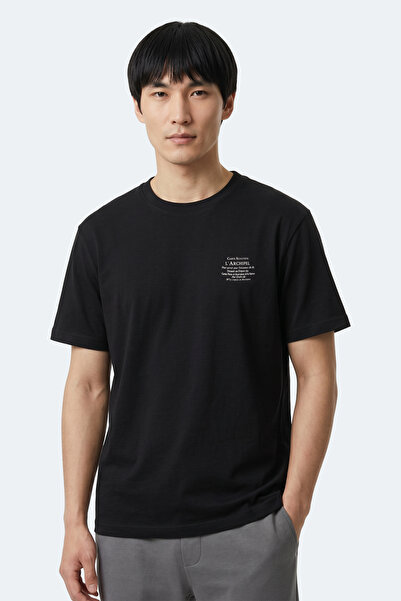 SOO Zahir Men's Cotton Black T-Shirt