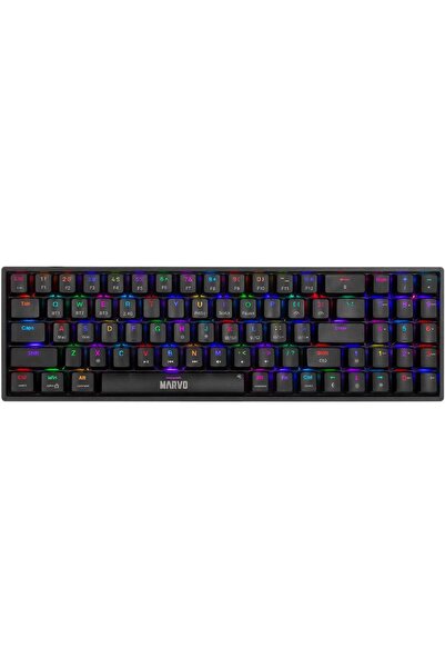 MARVO Tastatură de gaming wireless RGB KG956W, switch-uri roșii, mecanică, US...