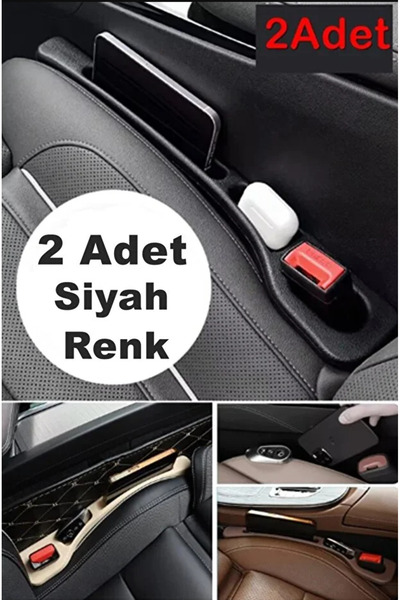 AYGÖREN HOME 2 Pieces Car Seat Gap Filler Organizer Car Interior Phone Holder...