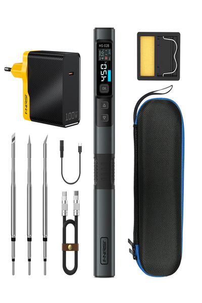 FNIRSI HS-02B 100W Akıllı Kalem Havya Mega Set (PD Destekli)
