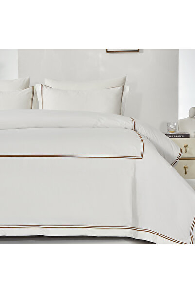 Alhabib bedding Summer Double Cream Embroidered Brown Bedspread Suitable for ...