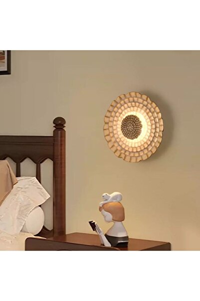 Danube Home مصباح حائط LED من شارلوت، إضاءة جدارية زخرفية باللون البني، تصميم...