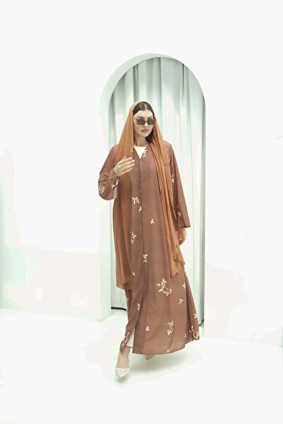 MODEST SISTERS Amber Floral Abaya (3 pieces set)