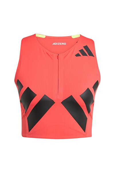 adidas Pantaloni scurți de alergare pentru femei SS 2025 - Portocaliu/Negru - S