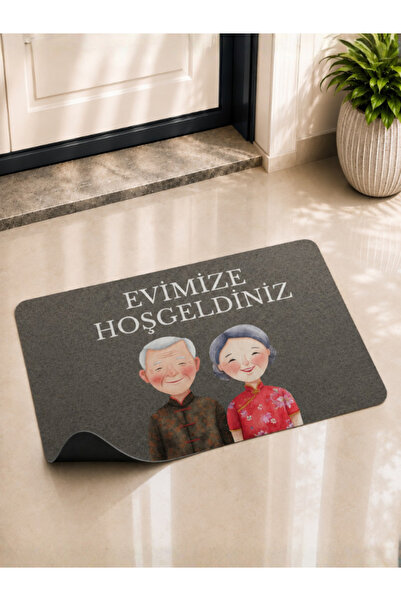 BERT Cute Door Mat with the Text "Welcome to Our Home" 70X45 cm