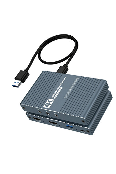 Coverzone HDMI to USB 3.0 Video Capture Kartı Mikser Kulaklık Giriş 4K 60FPS ...