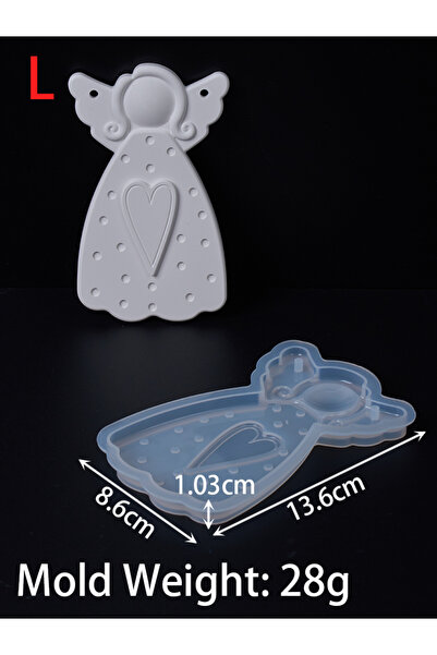 Choice3 L DIY Faceless Angel Silicone Mold Christmas Tree Hanging Ornament Pl...