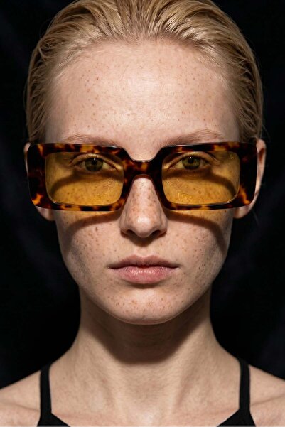 Bilge Karga Veyra Leopard Yellow Sunglasses