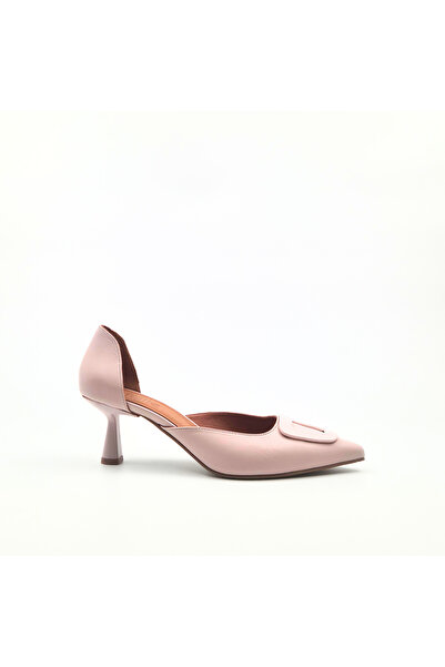 Folle Powder Pink Genuine Leather Stiletto Women's Shoes Pointed Toe Heeled S...