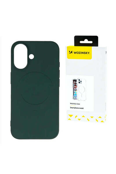WOZINSKY Husă din silicon lichid MagSafe pentru Samsung Galaxy S25+ - verde