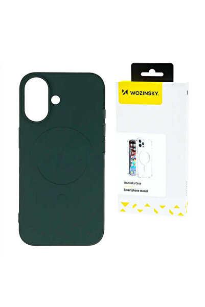 WOZINSKY Husă MagSafe din silicon lichid pentru Samsung Galaxy S25 - verde