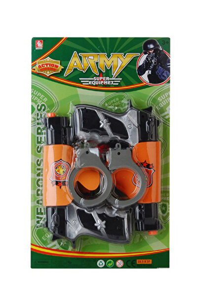 PlayFun Jucărie Set arme jucărie Army Super Equipment, 2 pistoale, Interactiv...