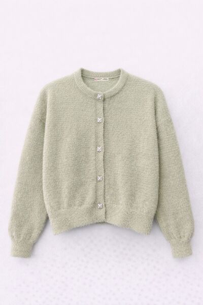 Hiccup Mixray Cardigan oversize jacquard cu nasturi