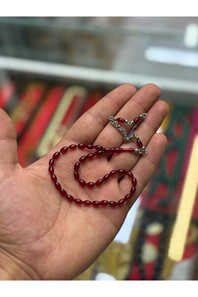 tesbihciniz Minik Kırmızı Bilek Boy Ateş Kehribar Tesbih