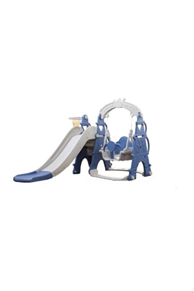MY KİDS Tobogan MyKids cu leagan, cos de baschet Castel L-AFE03 Blue