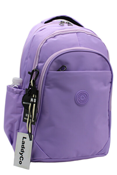 LaddyCo Daily School Backpack Waterproof Fabric Unisex School Bag 1650 Satin ...