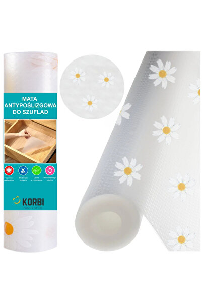 Korbi Folie De Protectie Pentru Sertare, Korbi, Margarete, 500x60 cm, Suprafa...