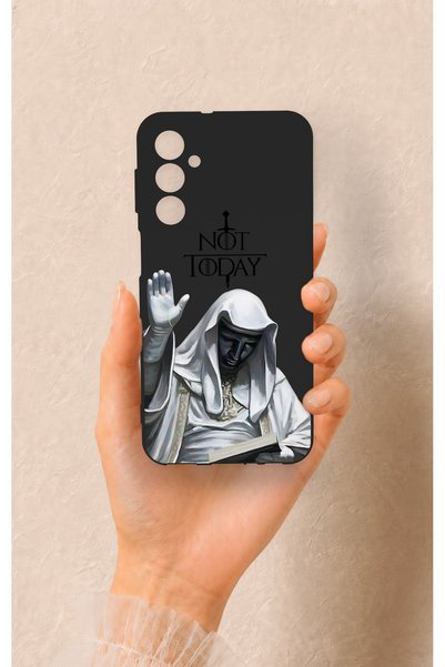 Vip Case Samsung M34 Compatible Not Today Patterned Silicone Case