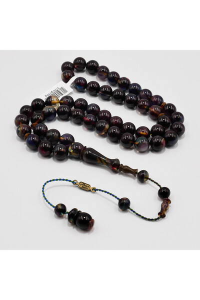genernic Faturan Rosary 51 Beads 10mm Dark Iridescent Prayer Beads 39.5g Prem...