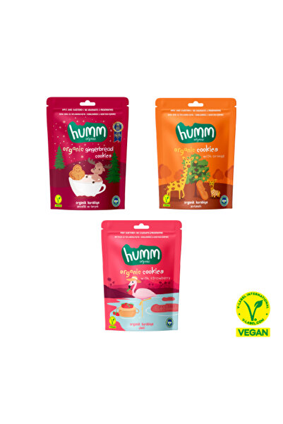 Humm Organic حزمة وجبات خفيفة من كوكيز الزنجبيل العضوية النباتية بالبرتقال وا...