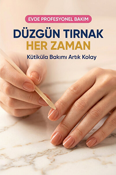 Otaru Doğal Ahşap Tırnak Eti İtici Çubuk 50 Adet Manikür Pedikür Oje Düzeltme...