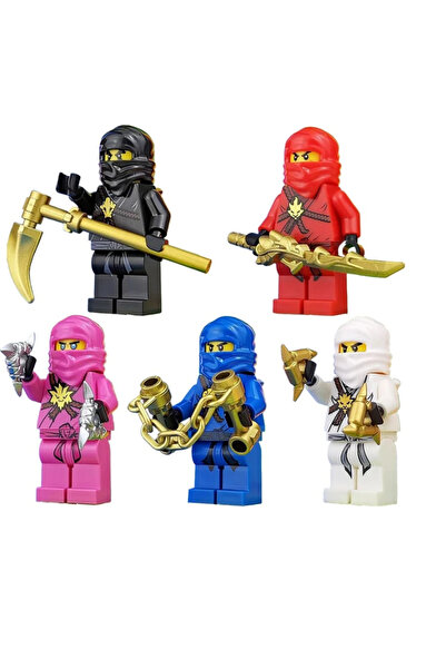 yamanS Ninja Kai Zane Jay Cole Pink Zane Set Pilot Suit Figür Yapı Blok Oyunc...