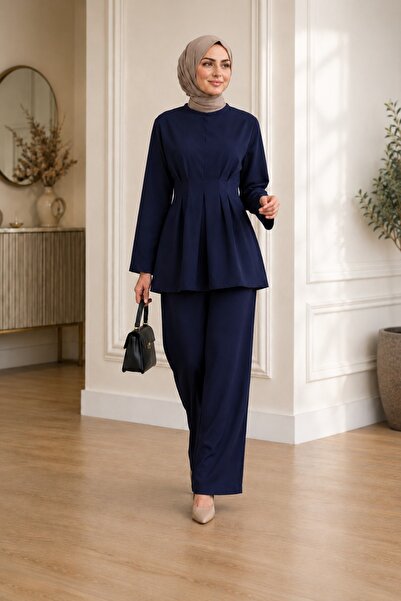unika boutique Γυναικείο Σετ Τεσεττούρ με Κορδόνια, Διπλό Σετ (Μπλούζα & Παντ...