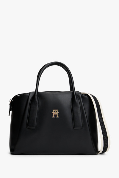 Tommy Hilfiger Th Essential Satchel Siyah Çanta