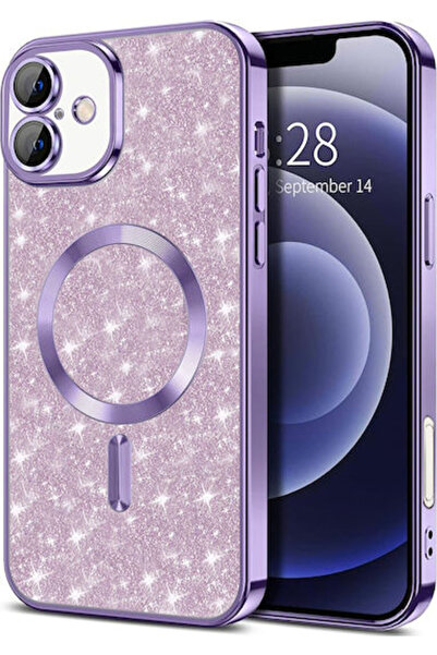 Techsuit Λαμπερή Μωβ Θήκη Πλάτης Σιλικόνης (iPhone 16)