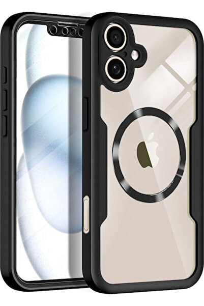 Techsuit ColorVerse 360 Πλήρους Κάλυψης Σιλικόνης Μαύρο (iPhone 17)