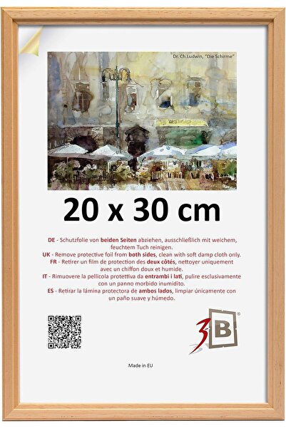 OEM Rama foto din lemn clasic elegant 20x30 cm maro
