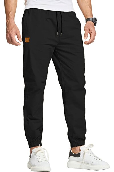 OEM Pantaloni Chino Bărbătești Din Bumbac Sport Joggers Pentru Sală Negri XXL