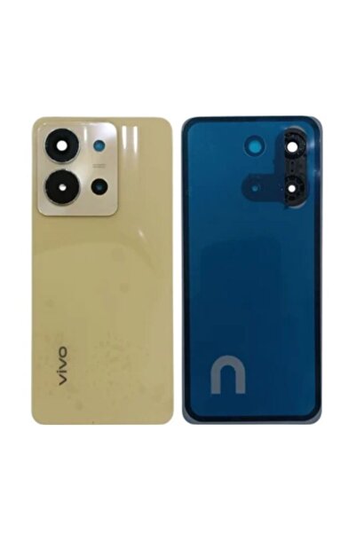Yedcom Vivo Y36 Gold Kamera Camlı Arka Pil Kapağı Batarya Kapağı Arka Kapak