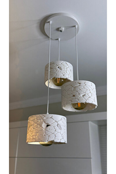 BEGS ATELIER ALAÇATI TAŞ GÖRÜNÜMLÜ AVİZE