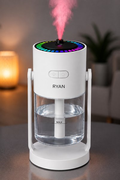 Ryan Star Projection Air Humidifier and Night Light 7 Colors Led Silent Aroma Diffuser