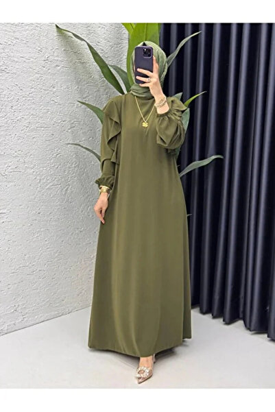 bgm fashion Kadın Tesettür Krep Kumaş Canan Model Elbise