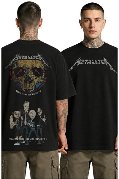 Fuddy Moda Unisex Metallica majica sa natpisom "Now That We're Dead" na leđim...