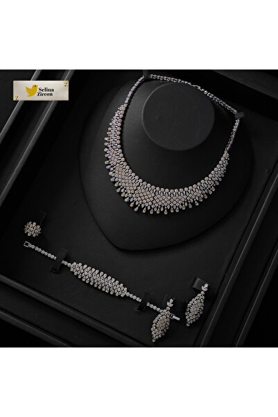 jewelrystore طقم اكسسوارات بدقه الالماس مع العلبه